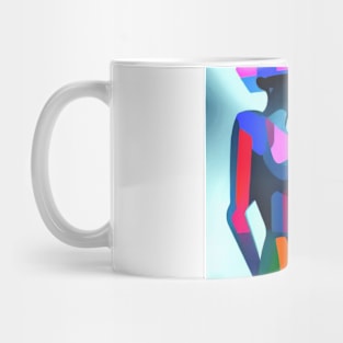 Cubism picture woman Mug